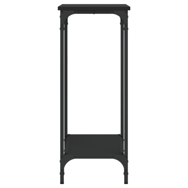 vidaXL konsolbord 75x30,5x75 cm konstrueret træ sort