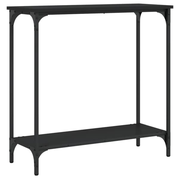 vidaXL konsolbord 75x30,5x75 cm konstrueret træ sort