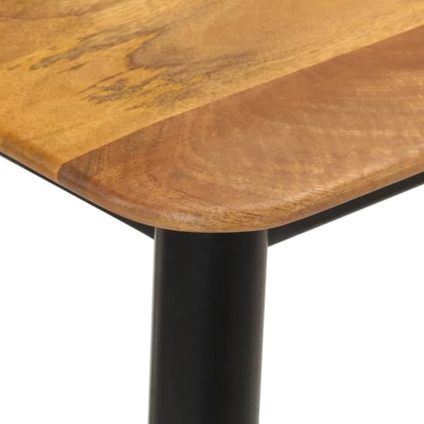 vidaXL konsolbord 110x40x76 cm massivt mangotræ og jern