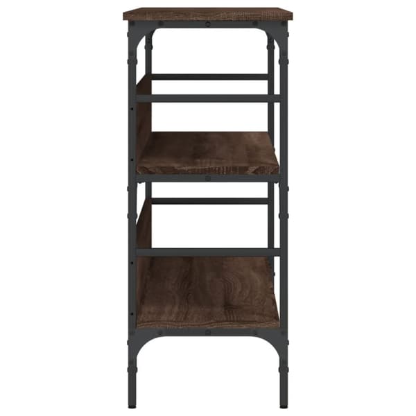vidaXL konsolbord 100x32x75 cm konstrueret træ brun egetræsfarve