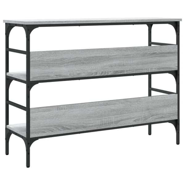 vidaXL Konsollbord grå sonoma 100x32x75 cm konstruert tre