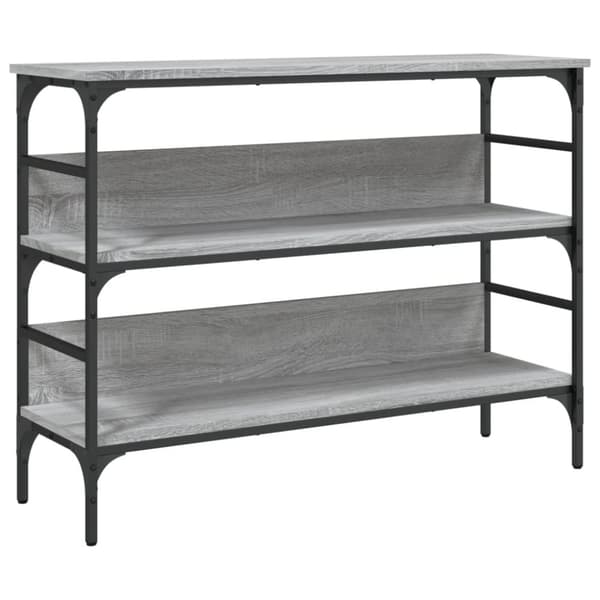 vidaXL Konsollbord grå sonoma 100x32x75 cm konstruert tre