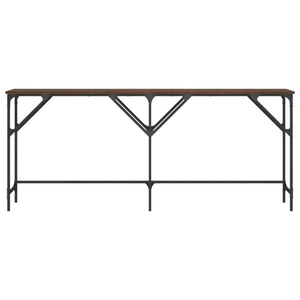 vidaXL Konsolipöytä ruskea tammi 180x29x75 cm tekninen puu