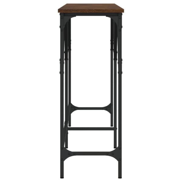 vidaXL Konsolipöytä ruskea tammi 180x29x75 cm tekninen puu