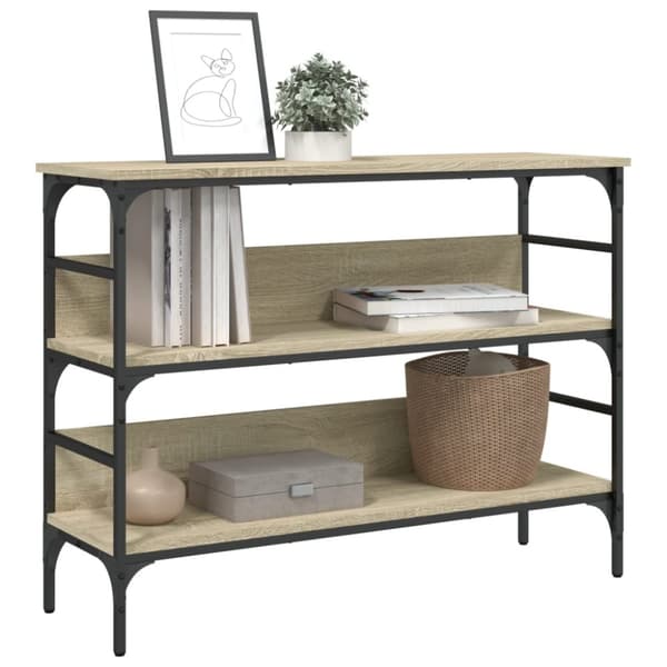vidaXL Sohvapöytä Sonoma-tammi 100x32x75 cm tekninen puu