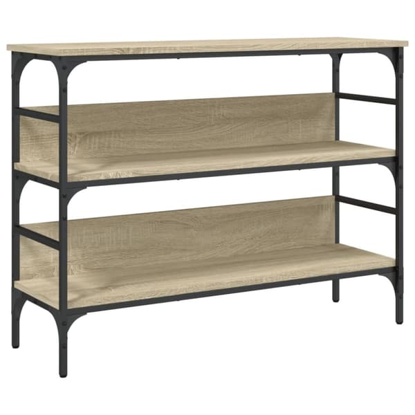 vidaXL konsolbord 100x32x75 cm konstrueret træ sonoma-eg