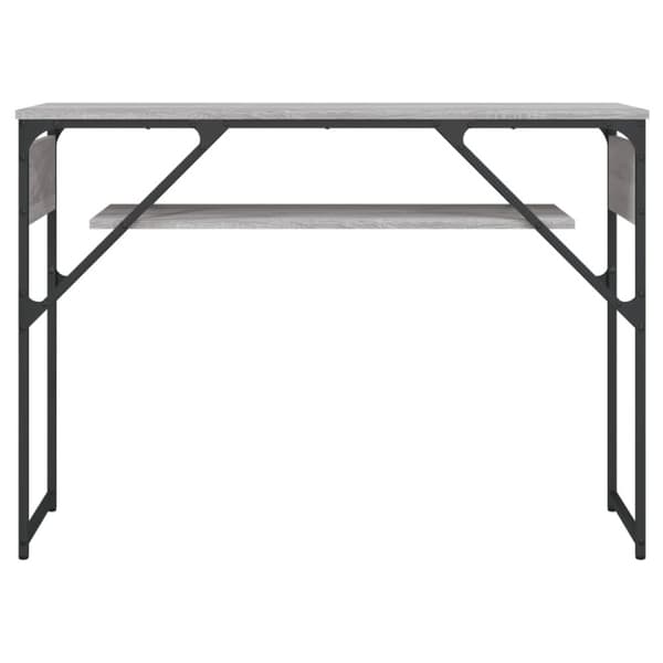 vidaXL konsolbord med hylde 105x30x75 cm konstrueret træ grå sonoma-eg