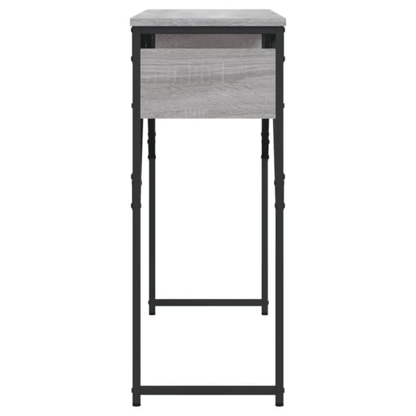 vidaXL konsolbord med hylde 105x30x75 cm konstrueret træ grå sonoma-eg