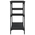 Miniatyrbilde 4 av 10: vidaXL Konsollbord med hyller svart 100x35x75 cm