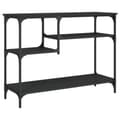 Miniatyrbilde 1 av 10: vidaXL Konsollbord med hyller svart 100x35x75 cm