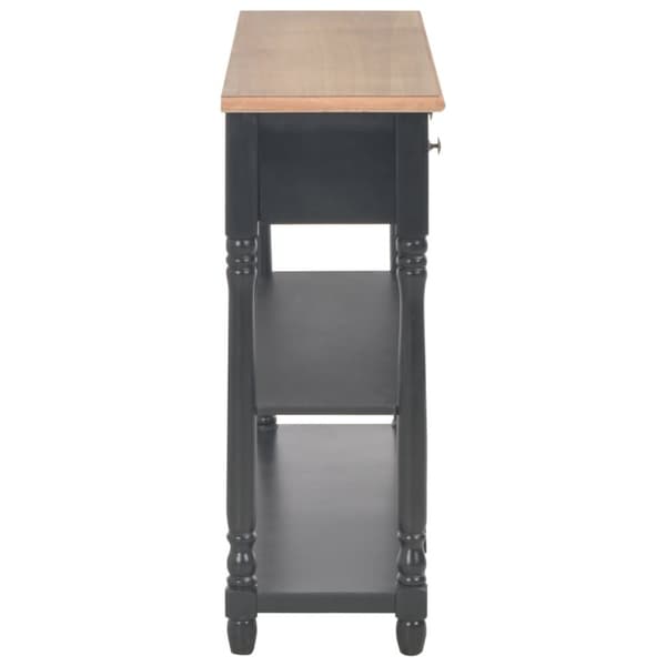 vidaXL Konsollbord svart 110x30x76 cm konstruert tre