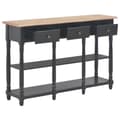 Miniatyrbilde 6 av 10: vidaXL Konsollbord svart 110x30x76 cm konstruert tre