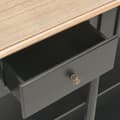 Miniatyrbilde 8 av 10: vidaXL Konsollbord svart 110x30x76 cm konstruert tre