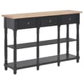 Miniatyrbilde 1 av 10: vidaXL Konsollbord svart 110x30x76 cm konstruert tre