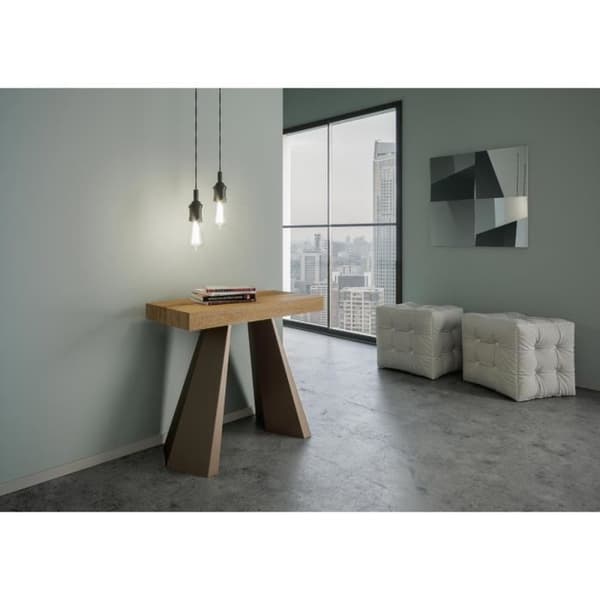 Väggkonsol Utdragbar konsol 90x40/196 cm Diamante Small Premium Ek Naturstomme Björn
