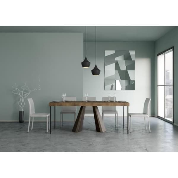 Väggkonsol Utdragbar konsol 90x40/196 cm Diamante Small Premium Valnöt ram Björn