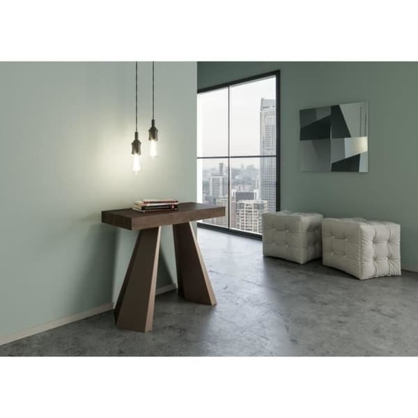 Väggkonsol Utdragbar konsol 90x40/196 cm Diamante Small Premium Valnöt ram Björn