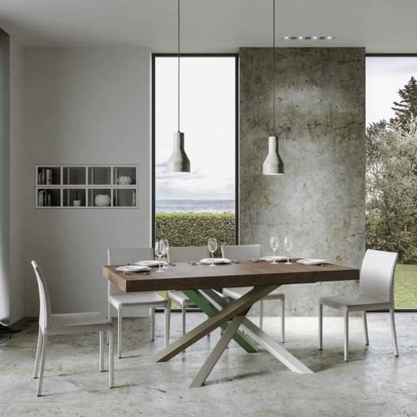 Volantis bord 90x160 långsträckt valnötsskiva 420 bas 4/A