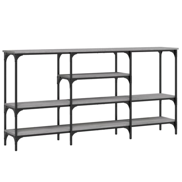 vidaXL konsolbord 160x29x80 cm konstrueret træ grå sonoma-eg