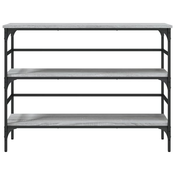 vidaXL Konsolipöytä harmaa Sonoma 100x32x75 cm tekninen puu