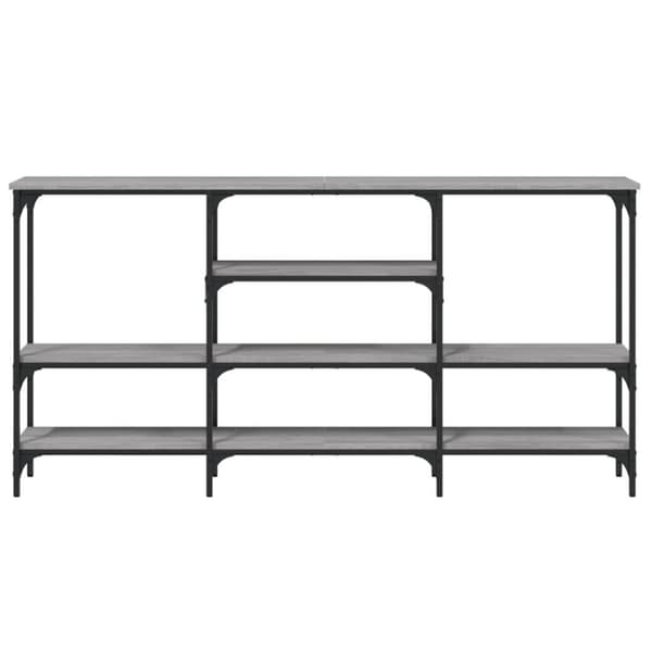 vidaXL Konsollbord grå sonoma 160x29x80 cm konstruert tre