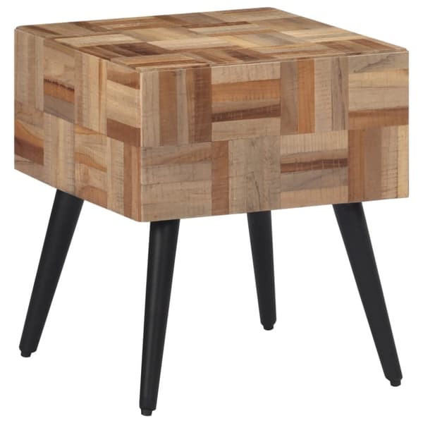vidaXL sidebord 40x40x45 cm massivt genbrugsteak