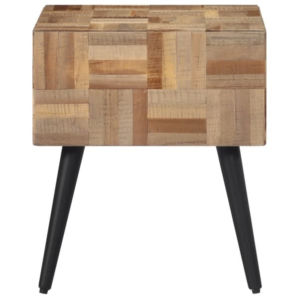 vidaXL Sidobord 40x40x45 cm massiv återvunnen teak