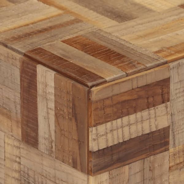 vidaXL Sidobord 40x40x45 cm massiv återvunnen teak