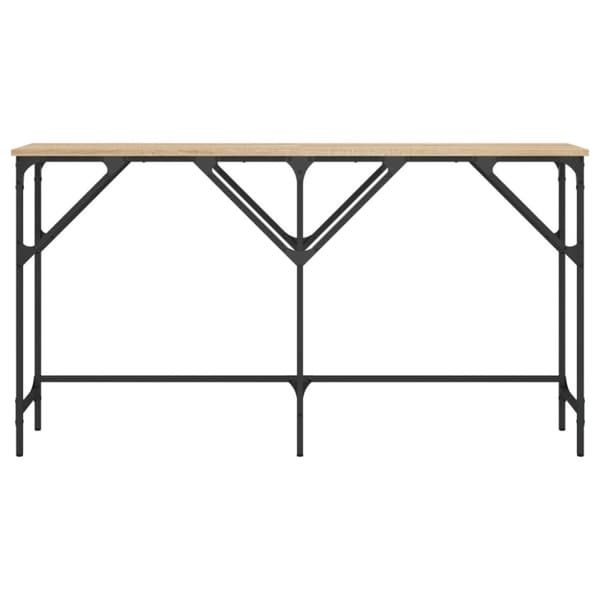 vidaXL Konsollbord sonoma eik 140x29x75 cm konstruert tre