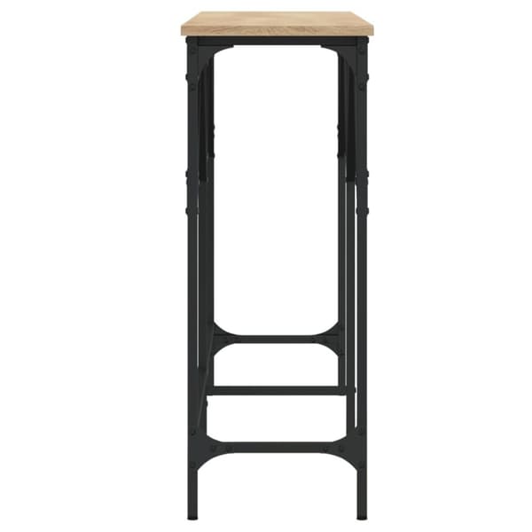 vidaXL Konsollbord sonoma eik 140x29x75 cm konstruert tre