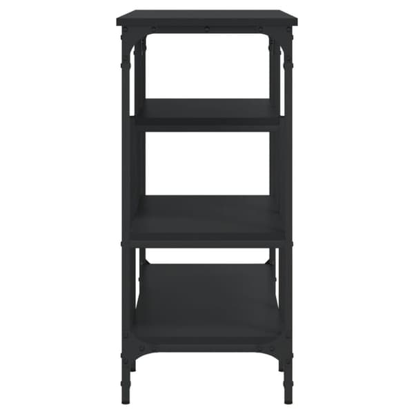 vidaXL konsolbord med hylder 100x35x75 cm sort