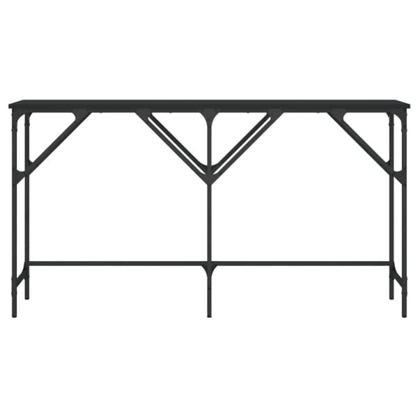 vidaXL Konsolbord svart 140x29x75 cm konstruerat trä