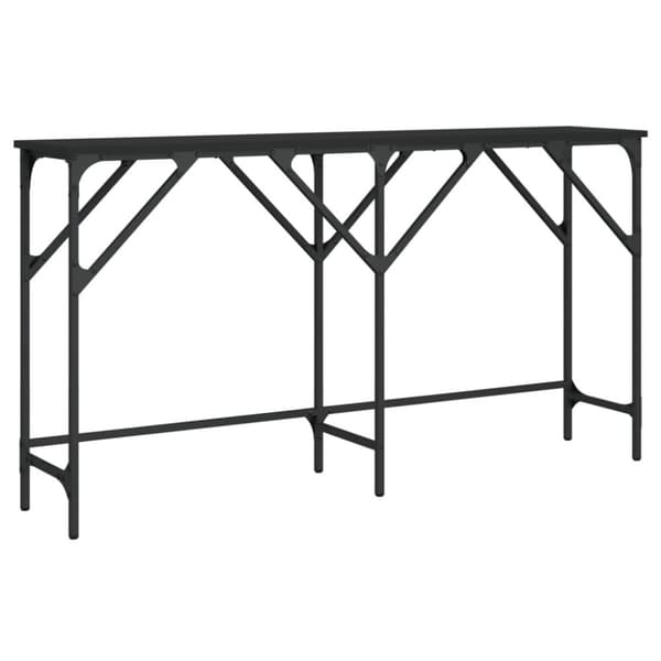 vidaXL Konsolbord svart 140x29x75 cm konstruerat trä