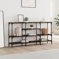 Miniatyrbilde 2 av 11: vidaXL Konsollbord røkt eik 160x29x80 cm konstruert tre
