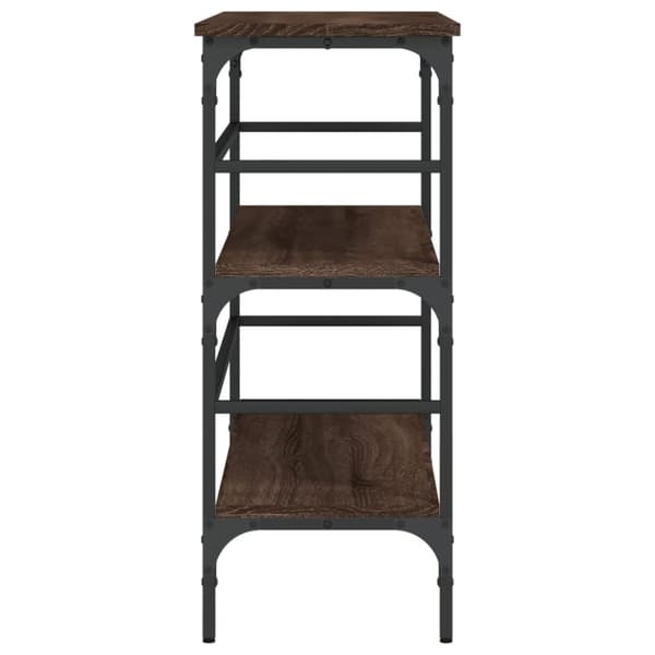 vidaXL konsolbord 100x32x75 cm konstrueret træ brun egetræsfarve