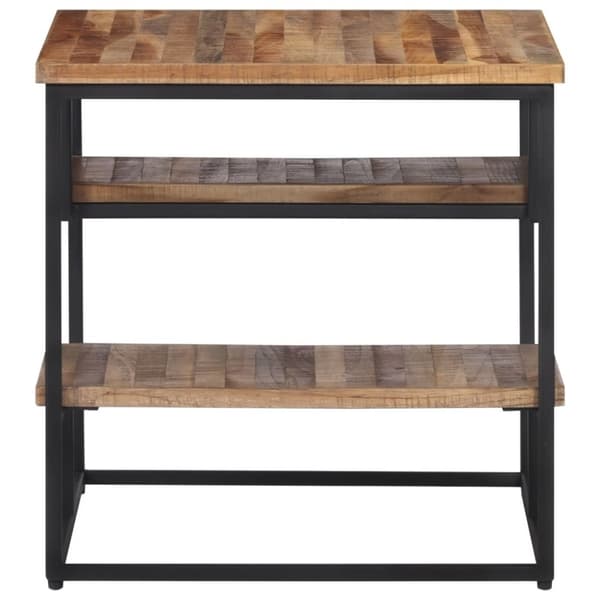 vidaXL sidebord 50x50x50 cm massivt genbrugsteak