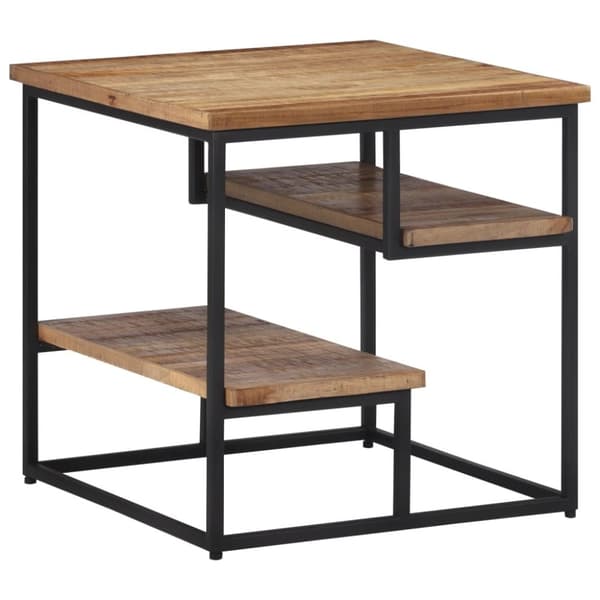 vidaXL sidebord 50x50x50 cm massivt genbrugsteak