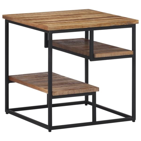 vidaXL sidebord 50x50x50 cm massivt genbrugsteak