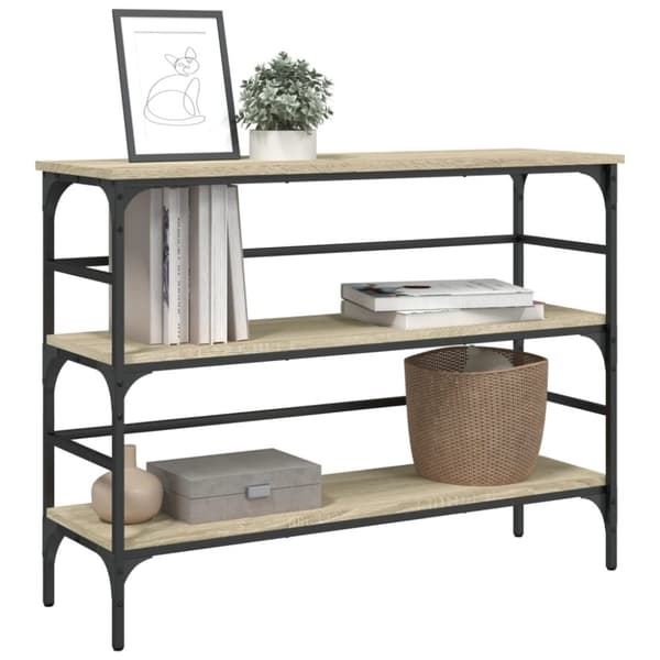 vidaXL Sohvapöytä Sonoma-tammi 100x32x75 cm tekninen puu