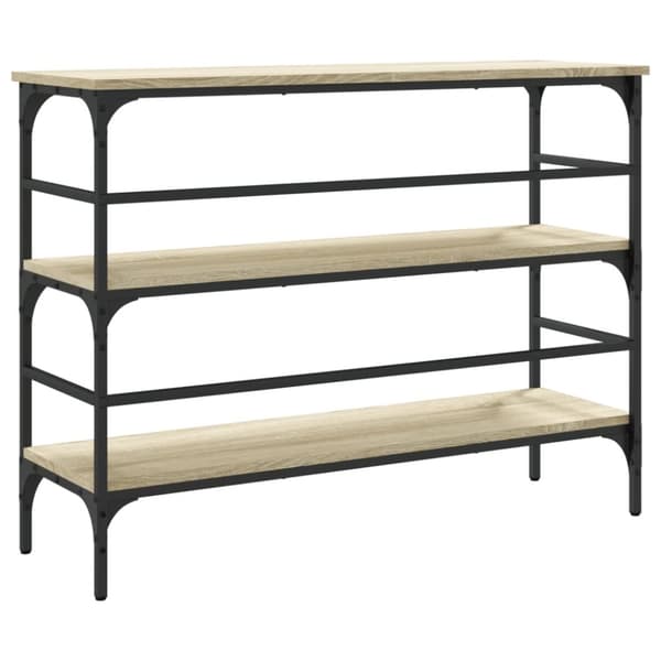 vidaXL Sohvapöytä Sonoma-tammi 100x32x75 cm tekninen puu