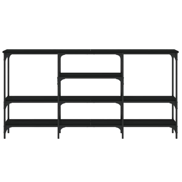 vidaXL konsolbord 160x29x80 cm konstrueret træ sort