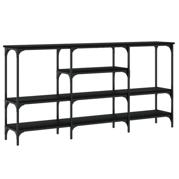 vidaXL konsolbord 160x29x80 cm konstrueret træ sort
