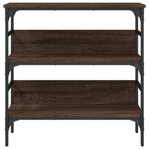 vidaXL Konsollbord brun eik 75x32x75 cm konstruert tre