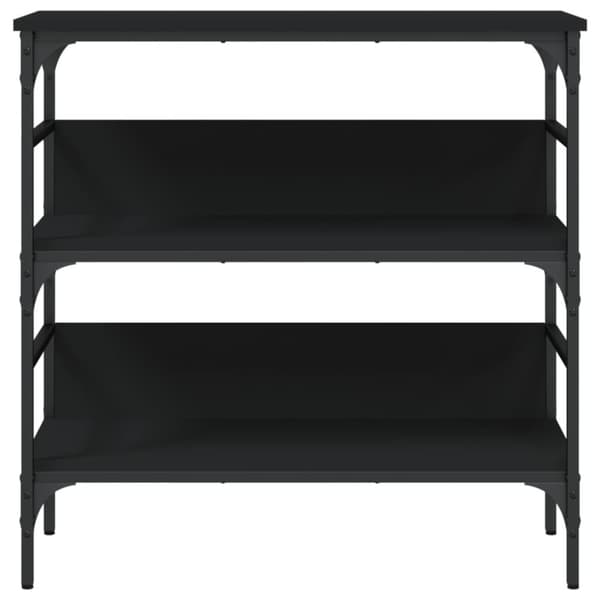 vidaXL Konsollbord svart 75x32x75 cm konstruert tre