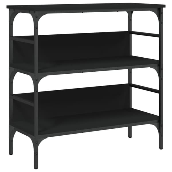 vidaXL Konsollbord svart 75x32x75 cm konstruert tre
