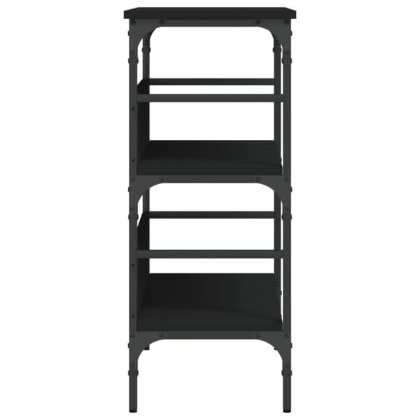 vidaXL konsolbord 75x32x75 cm konstrueret træ sort