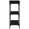 Miniatyrbilde 4 av 10: vidaXL Konsollbord med hyller svart 100x30x80 cm