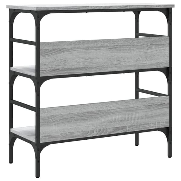 vidaXL konsolbord 75x32x75 cm konstrueret træ grå sonoma-eg