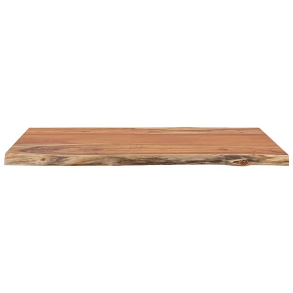 vidaXL Bordplate 50x40x2,5 cm rektangulær heltre akasie naturlig kant