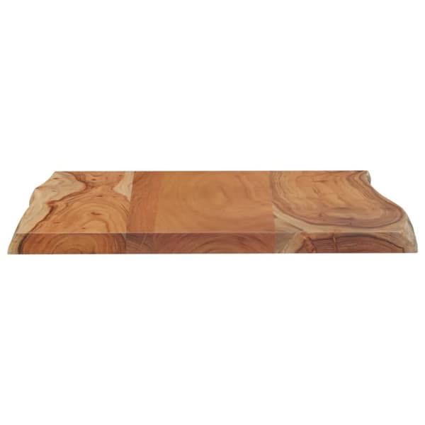 vidaXL Bordplate 50x40x2,5 cm rektangulær heltre akasie naturlig kant